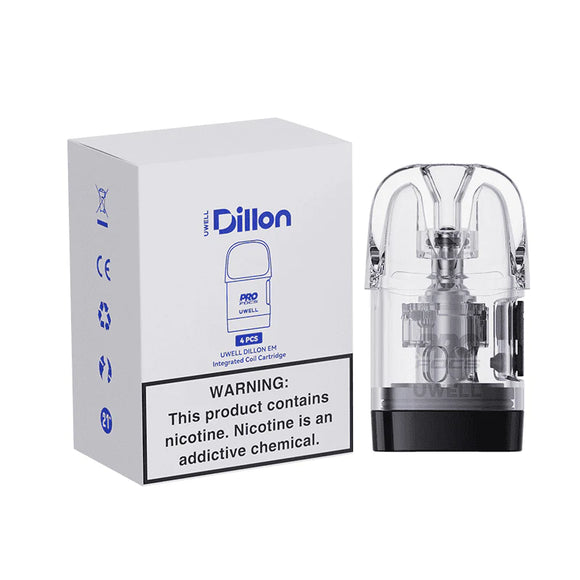 Uwell Dillon EM 2.5ML Refillable Replacement Cartidge Pod - Pack of 4